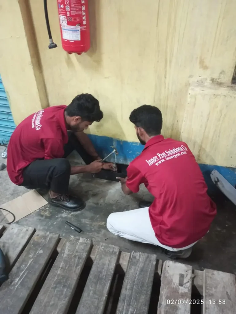 Innovpest control men at work in guwahati